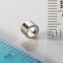 Неодимов магнит пръстен диам.6x диам.4,2x4 N 80 °C, VMM5-N38