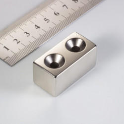 Неодимов магнит куб 40x20x20xR98,5 N 80 °C, VMM10-N50