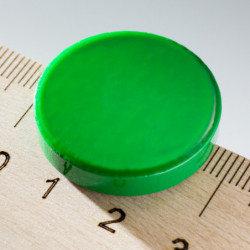 Цветен магнит кръгъл диам.26x5 зелен