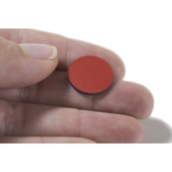 Изрязък от магнитно фолио диам. 15 мм червен
