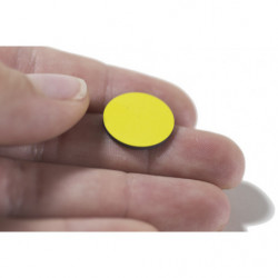Изрязък от магнитно фолио диам. 15 мм жълт