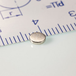 Неодимов магнит цилиндър диам.4x0,8 N 80 °C, VMM4-N30